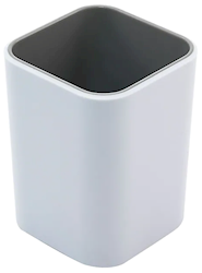 UTENCIL HOLDER, PENS/PENCILS, FUSION, CUP, WHITE/GREY LARGE